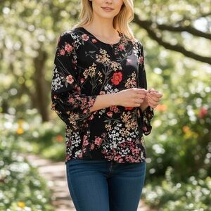 Alice Blue Floral Blouse